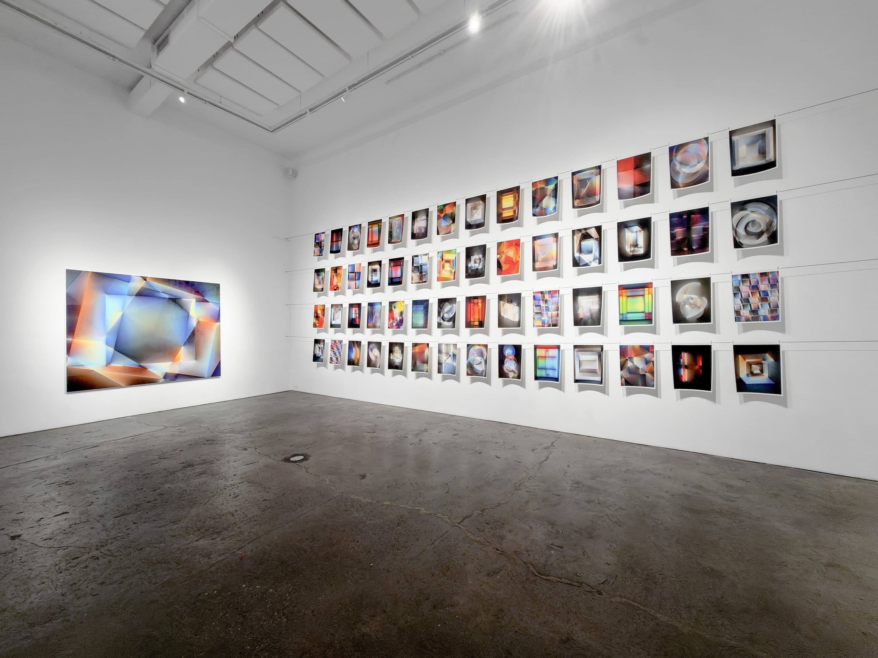 Lightfields #1 and the wall of daily sketches.