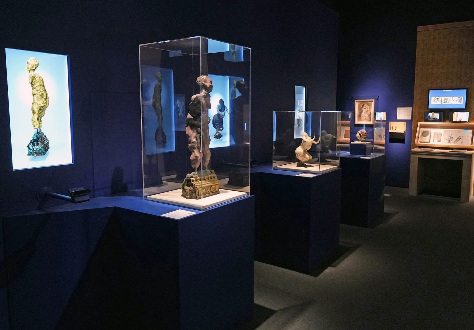Installation view of Harvey’s work at the Museum of the Moving Image.