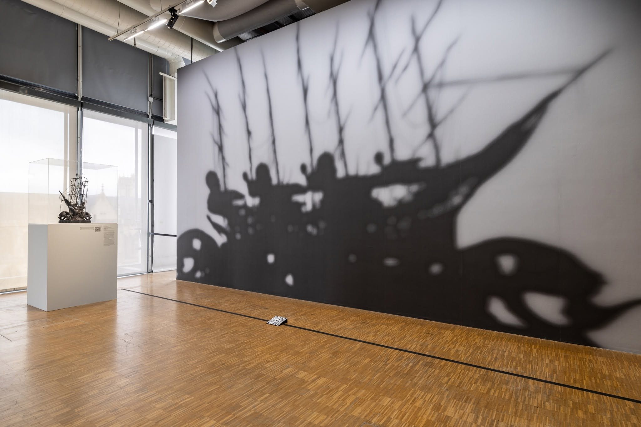 Installation view of a Harvey exhibition.